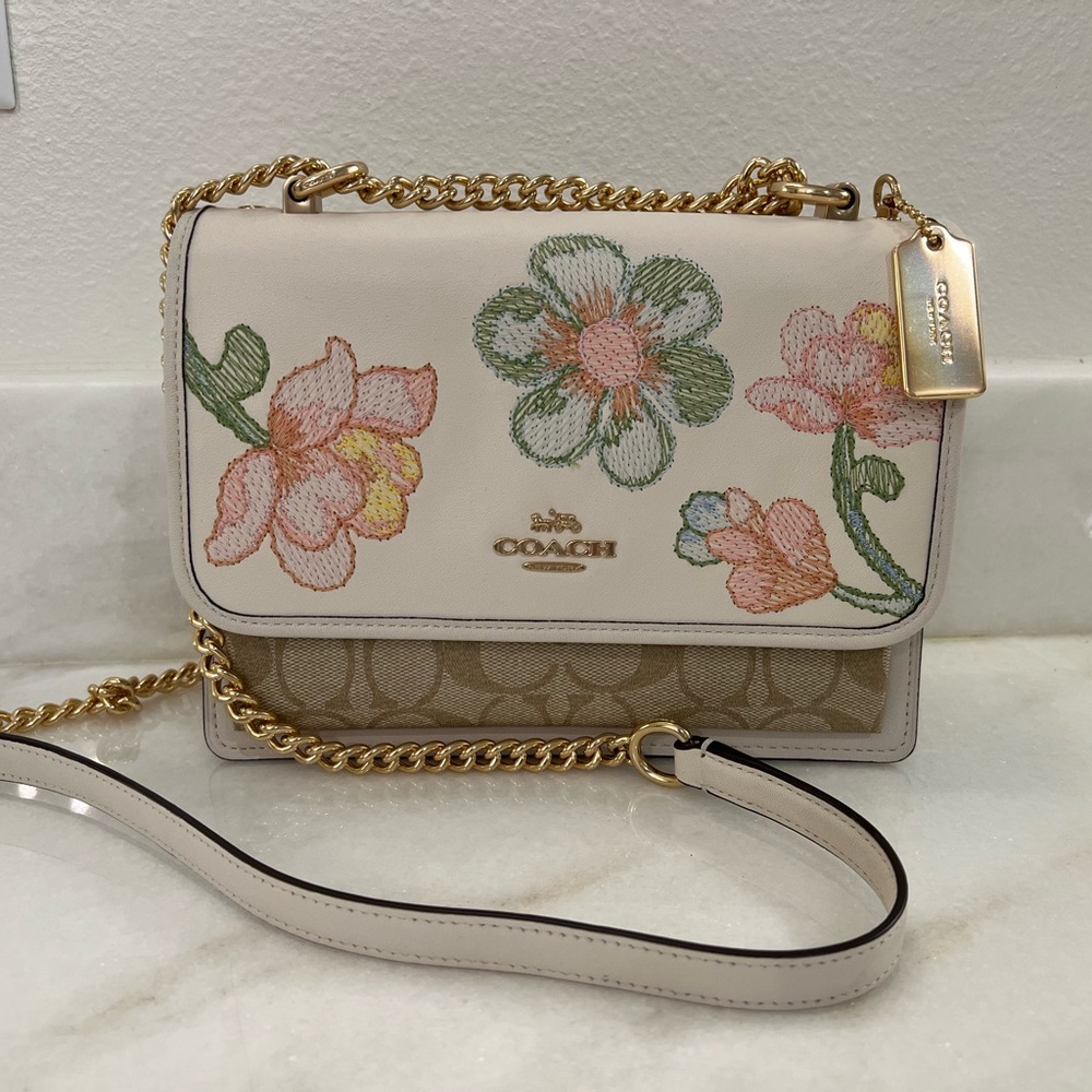 Coach Floral Embroidered Crossbody
